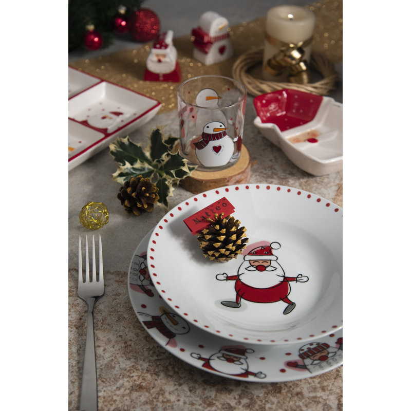 Snowman 250ml Drinking Glass Set