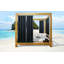 Paire de rideaux semi-transparents avec œillets Darylle Seascapes-2047124171-2047124215