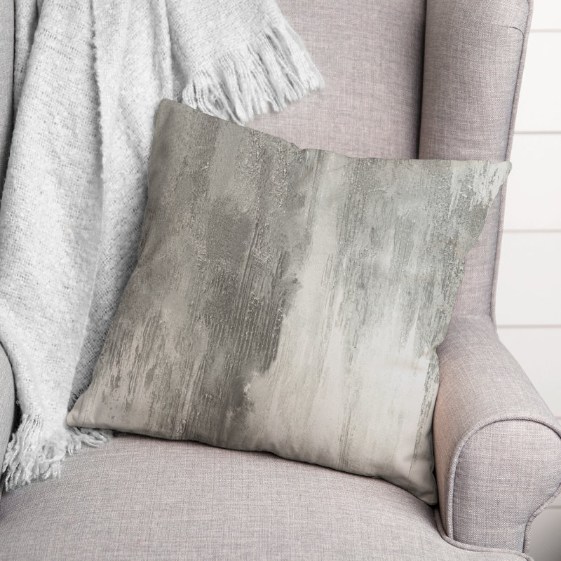  Housse et insert de coussin extérieur peint, Blanc