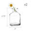 Petits petits vases à fleurs - vases à bourgeons en verre transparent, ensemble de 10 - Centres de table rustiques mignons pour mariage, événements et maison - Qualité supérieure, conçus pour durer