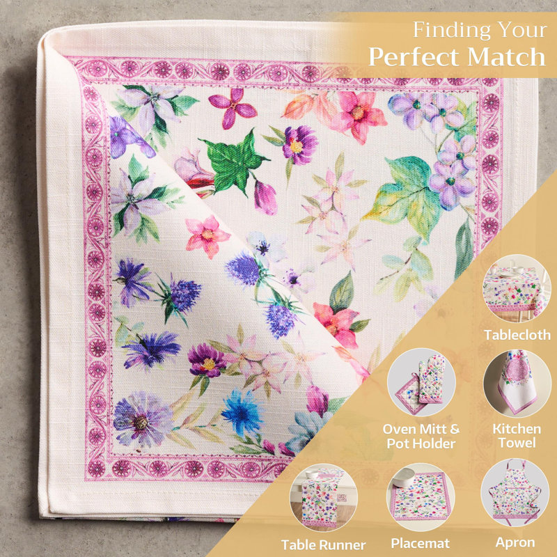 Ensemble de 4 serviettes en tissu 100% coton de tous les jours réutilisables Maison d 'Hermine