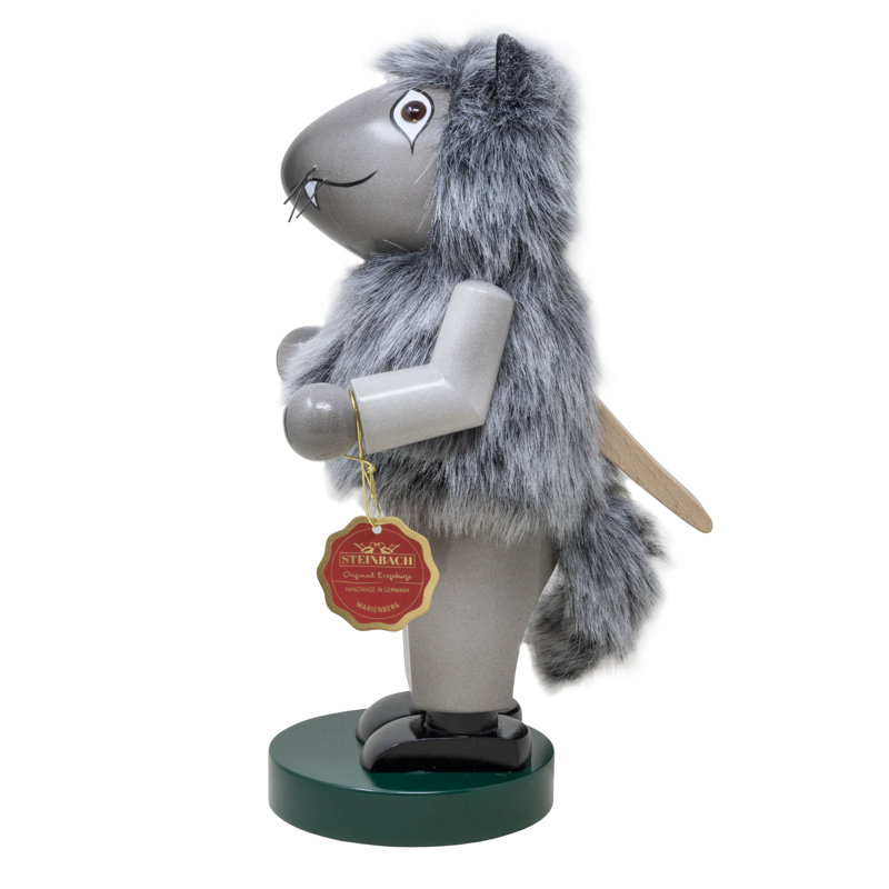 Kurt Adler (#S1396) Steinbach Chubby Wolf Handmade Nutcracker, 11.5"