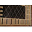 Tapis unique en laine noir 3 pi 4 po x 5 pi 1 po New Age