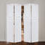 Porte double à 2 panneaux en cottagestyle de 3/4 po d'épaisseur 46 po x 80 po. Porte pliante en vinyle avec noyau blanc et ensemble de quincaillerie (largeur totale 92 po, hauteur 80 po)