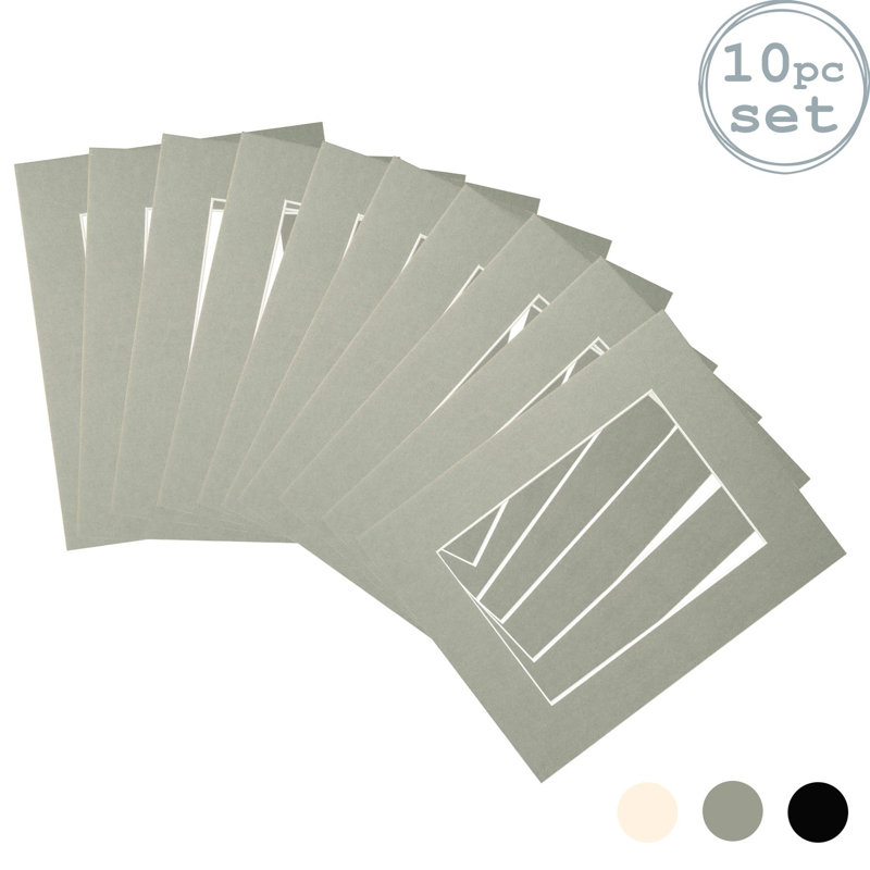 Nicola Spring - Picture Mounts, 25cm H x 20cm W x 0.5cm D, Grey