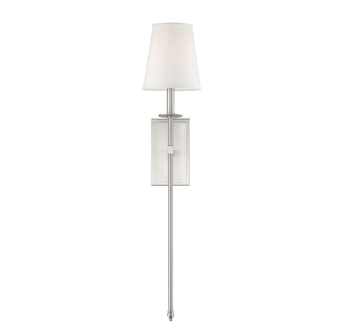 Dewayne Wall Sconce, 33.5" H x 6.75" W x 8'' D, Satin Nickel