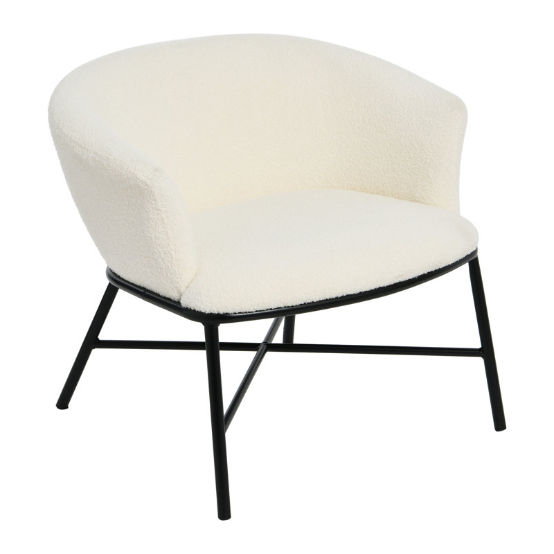 Fauteuil de 26 po de large Shoko, Blanc