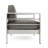 Khaki Aluminum Outdoor - 26.75In Seat D 6.00In Cushion Patio Color 56.24In Length 600 Lbs Capacity