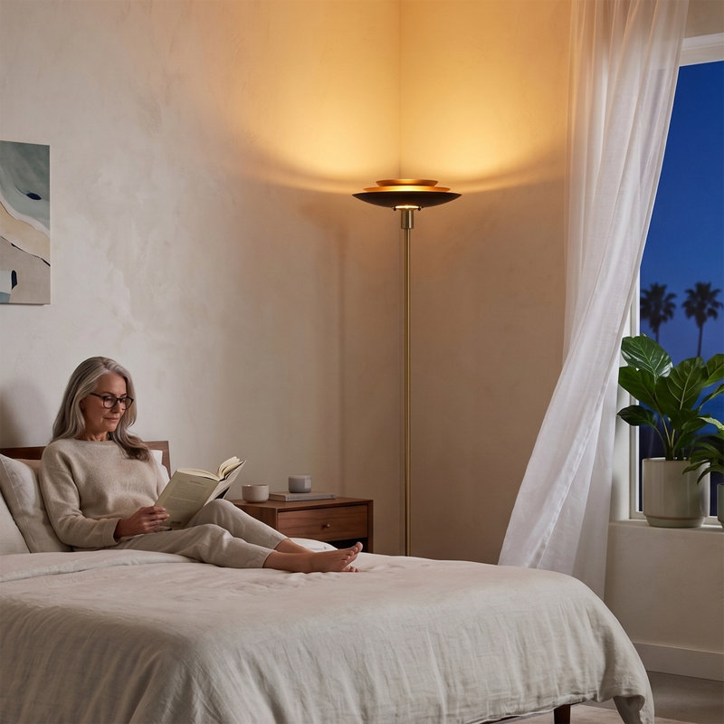 Lampe torchère sur pied Rancho Mirage