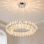Lustre moderne en cristal de 24 pouces de diamètre avec fil réglable