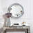 Amla 47" Mirrored Console Table With Round Mirror