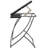 Keylly Glass Top Metal Base Drafting Table