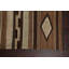 Tapis brun à motif géométrique Kilim