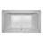 Sia® Chroma Right-Hand 66" L x 36" W Drop In Whirlpool Bathtub-32673988