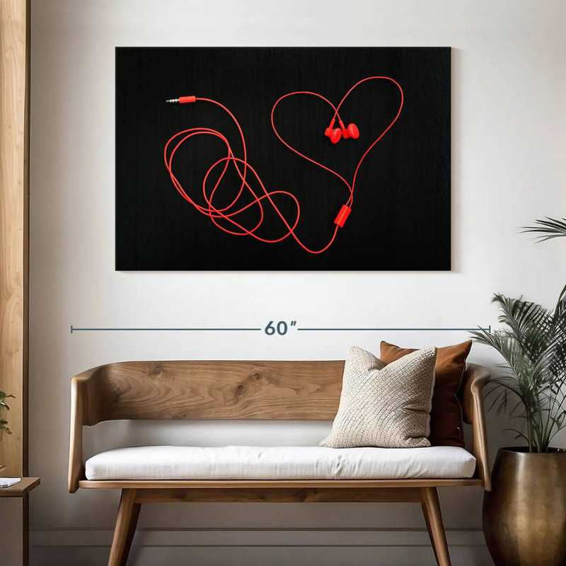 Écouteurs Abarca Heart, H 32 po x l 48 po