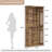 Storage Cabinet,Farmhouse Style Display Shelves,Spacious Bookshelf