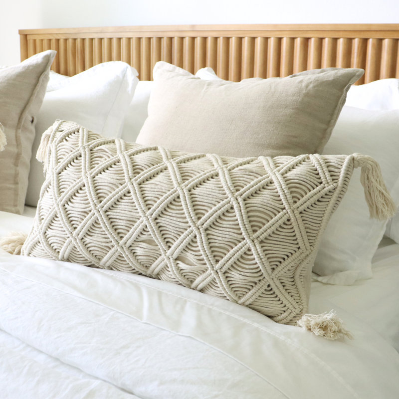 Macramé de coton naturel