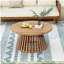 Table basse de patio en bois d'acacia
