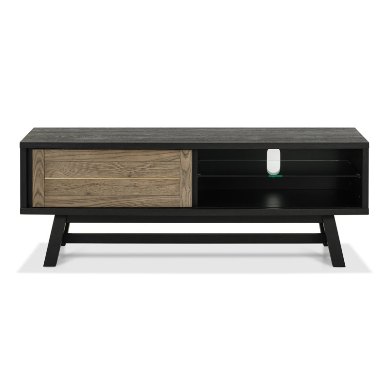 Rosati TV Stand for TVs up to 55", Weathered Oak/Peppercorn
