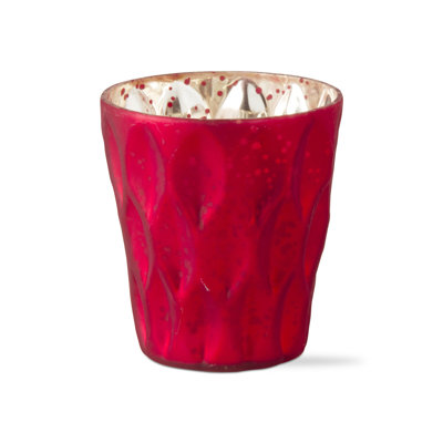 Porte-bougie en verre à réflexion Ebern Designs