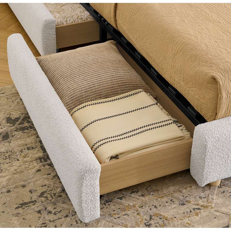 Structure de lit tapissier grand style moderne minimaliste, Grand lit