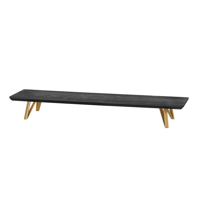 Bois Lameek, Noir / or, 40 pouces