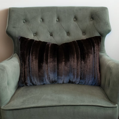 Ensemble de coussins décoratifs en fausse fourrure Thomas Soft