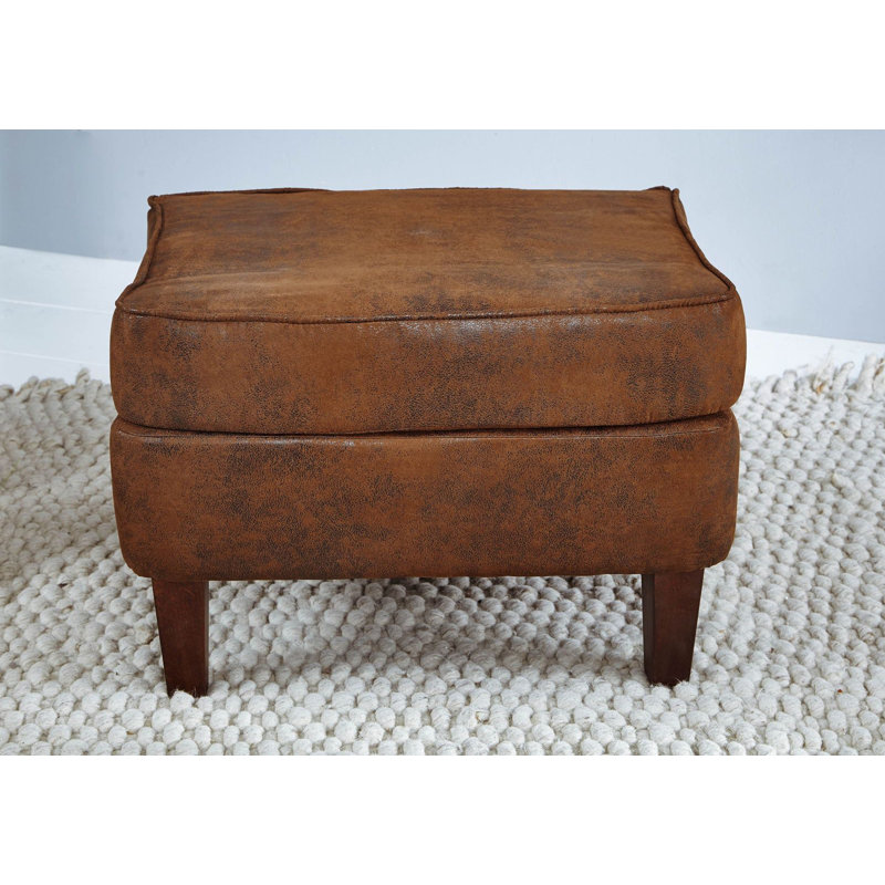 CHESTERFIELD Solid Wood Accent Stool