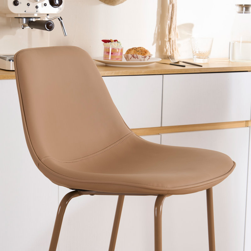 Hauteur de comptoir moderne Kavi avec coussin rembourré et pieds en métal, Tabouret de bar (siège d'une hauteur de 30 po)