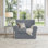 Housses de canapé extensibles antidérapantes à pièces multiples, housses de canapé lavables en jacquard doux, protecteur de mobilier à ajustement universel pour une utilisation quotidienne avec les animaux de compagnie et les enfants (fauteuil, gris clair)