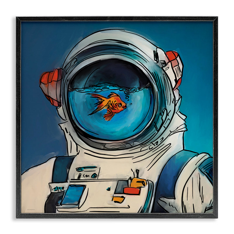 Giclée encadrée, dessin par Kamdon Kreations, Giclée encadrée noir minuit, H 12 po x l 12 po