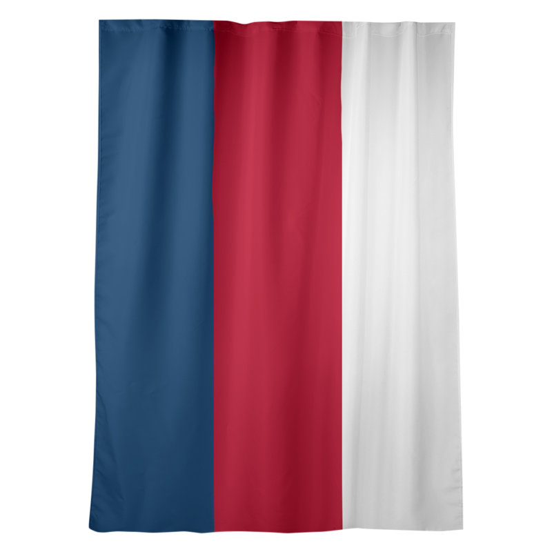 Mississippi Rebellion Sateen Room Darkening Curtain Single Panel, Navy Blue/Red/White