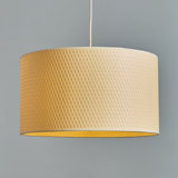 25cm H Drum Pendant Shade ( Spider ) in Natural