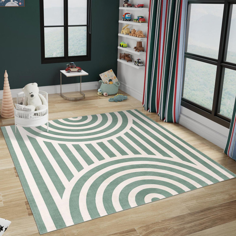 Tapis pour enfant Unique Loom Lines, Carré 7 pi 10 po