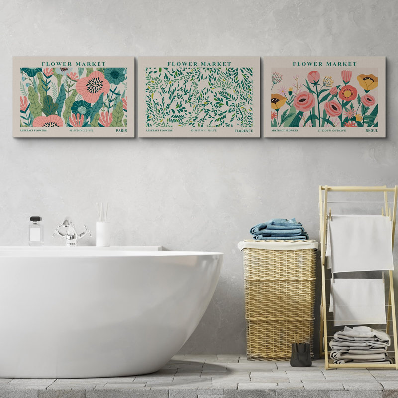 Classical Artwork Vibrant Wildflower, H 16 po x l 24 po, Toile tendue
