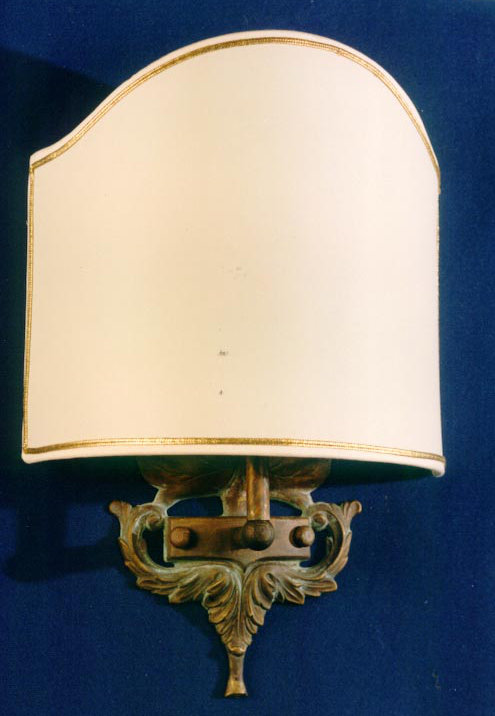 Cowie Armed Sconce, French Gold with brown patina