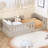 Natural Twin Platform Bed With Guardrail - Build In Wood And Safe For-398736784