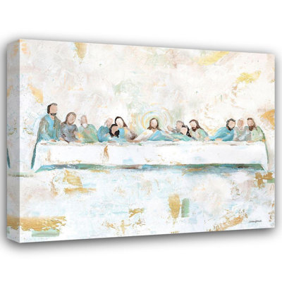 Alcott Hill Kissell, Mackenzie Gallery Wrapped Canvas Art Titled: Last Supper