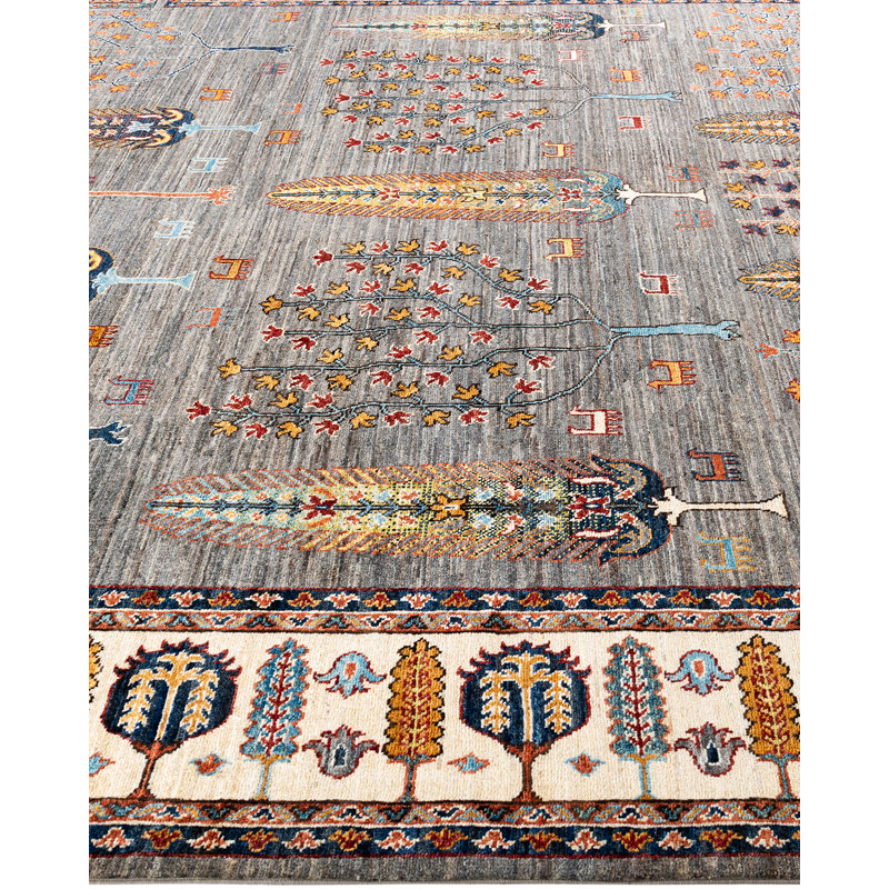 One-of-a-Kind Rectangle 8'2" X 9'9" Hand Knotted Area Rug