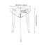 Tabouret de coin transparent en acrylique transparent
