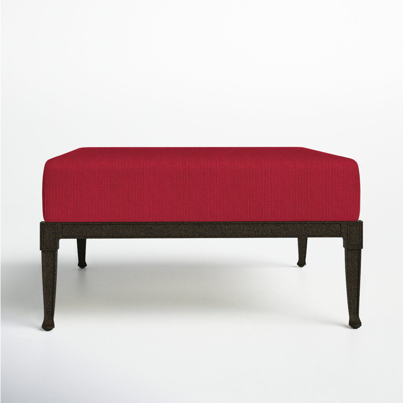 Repose-pieds d'extérieur Wiltshire, Brun châtaigne, Denver Scarlett Sunbrella®