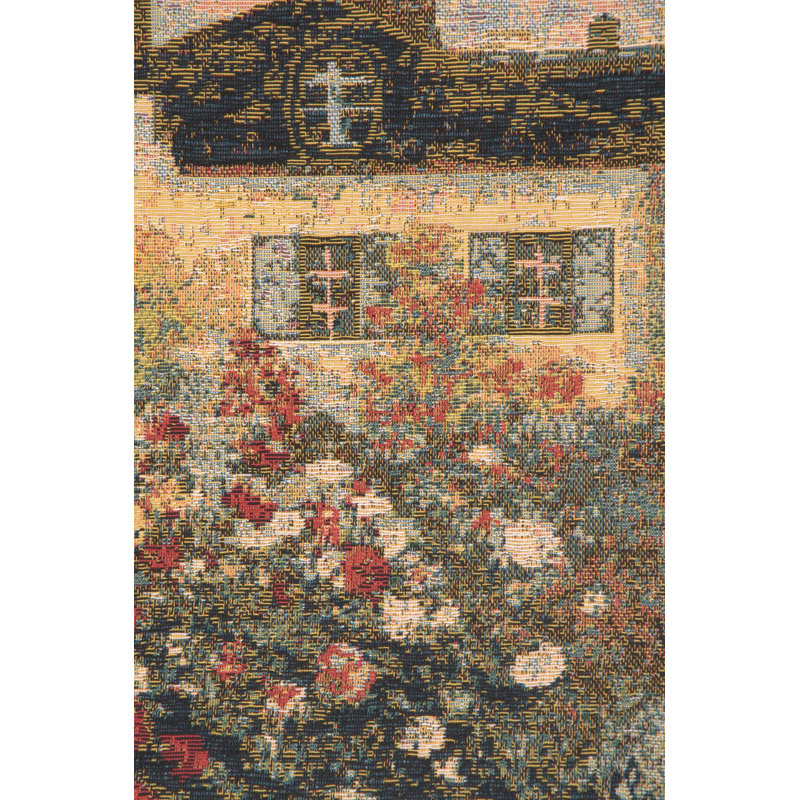 Monet-Inspired Cotton Blend Jacquard Woven Pillow Cover 18x18