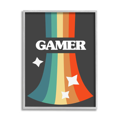 Vidéo de jeu vidéo rétro arc-en-ciel