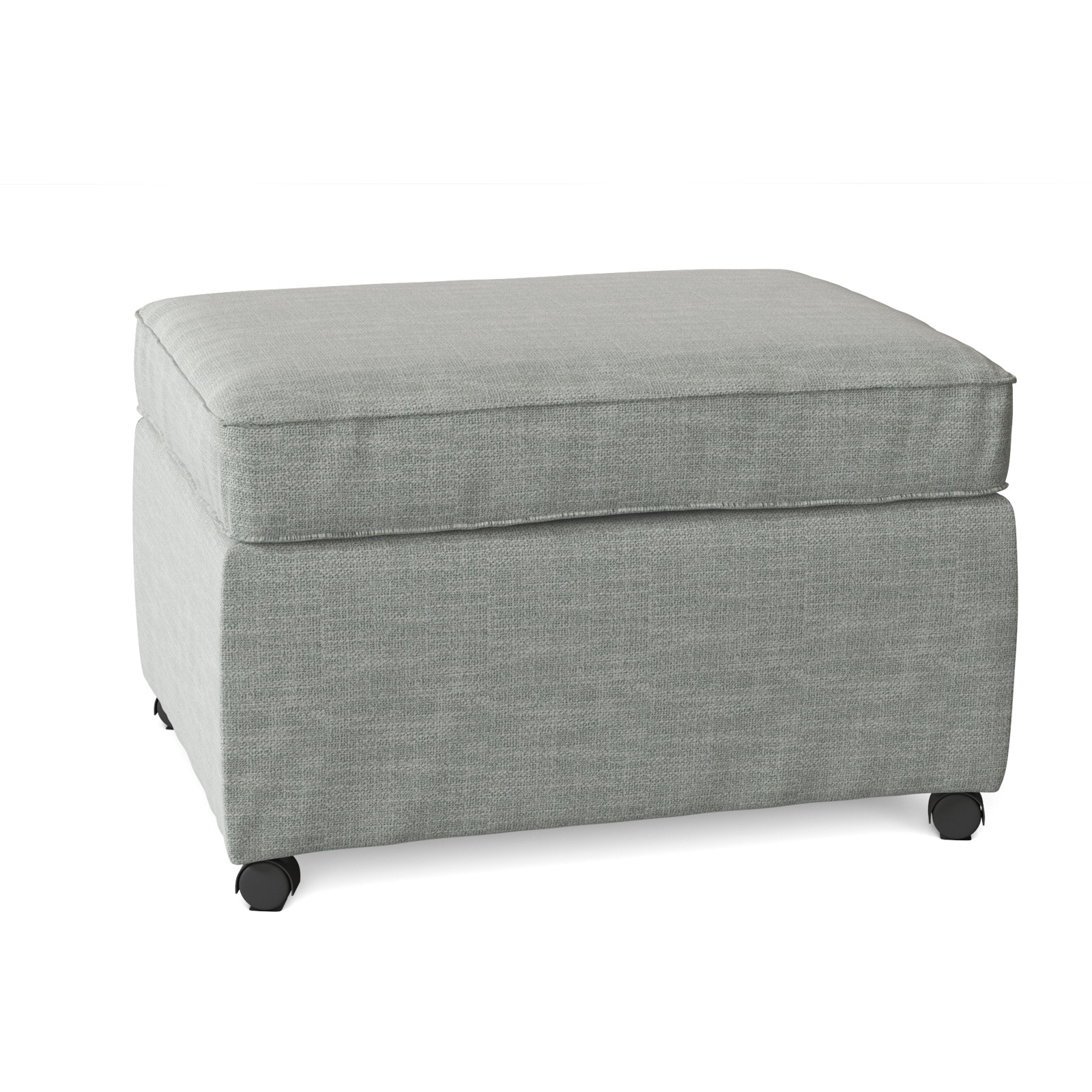 Rika Upholstered Ottoman, Conversation Capri Basketweave