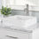 Chevington Asher Marble Rectangular Vessel Sink 15.35'' Marble Rectangular Bathroom Sink