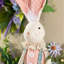 Lapin de Pâques 29,5 po en tissu avec pattes suspendues