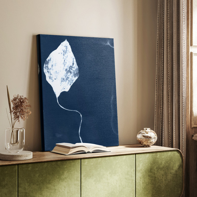 Cyanorphe feuille I - galerie Cavas, H 18 po x l 12 po