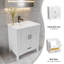 Meuble-lavabo blanc 36 po avec tiroir inférieur