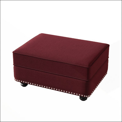 Luxurious Velvet Ottoman for Multi-Purpose Use