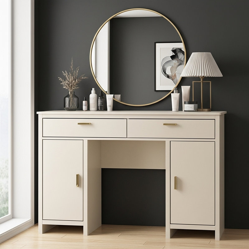 Bonnie Modern Dressing Table, Natural